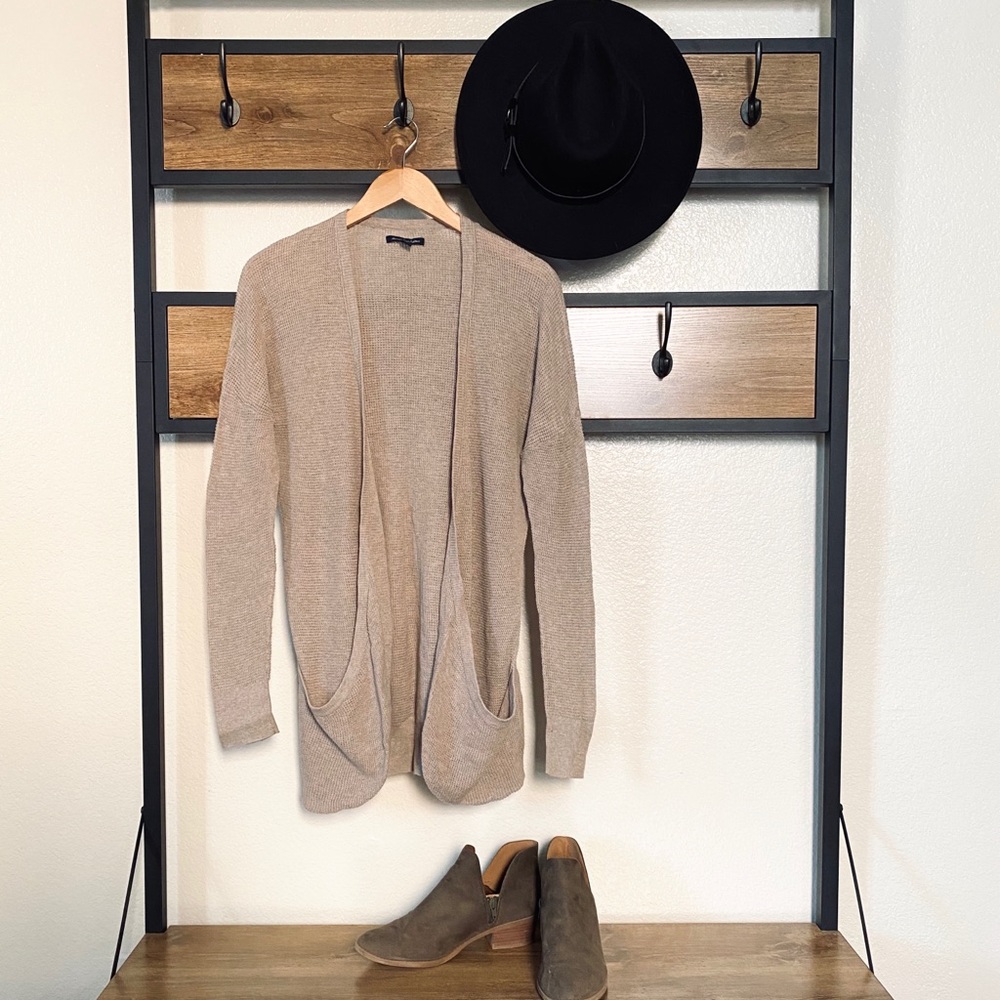 Beige Cardigan With Pockets